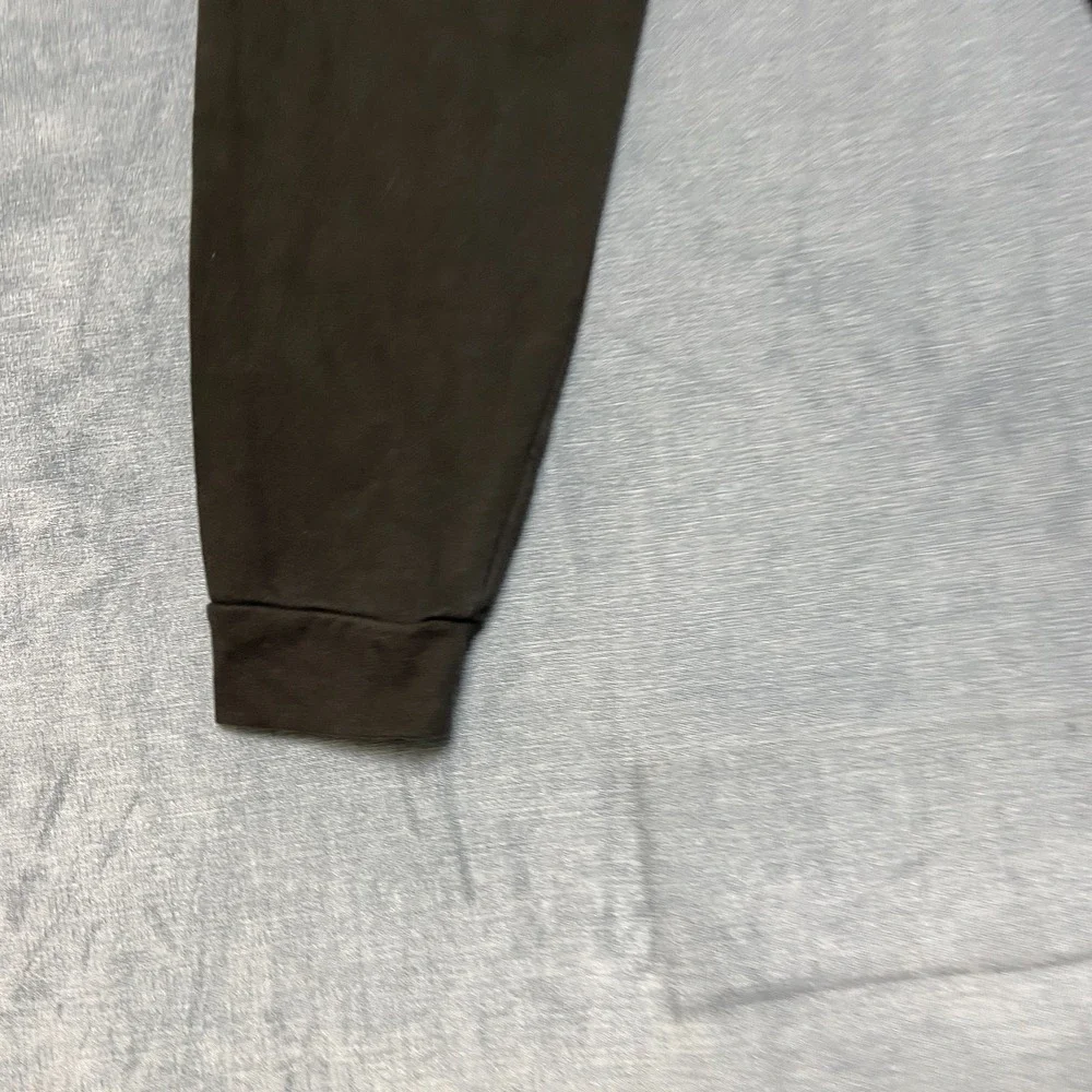 Adidas Sweatpants Mens Large Black Skinny Leg Logo Drawstring Waist Winter Warm